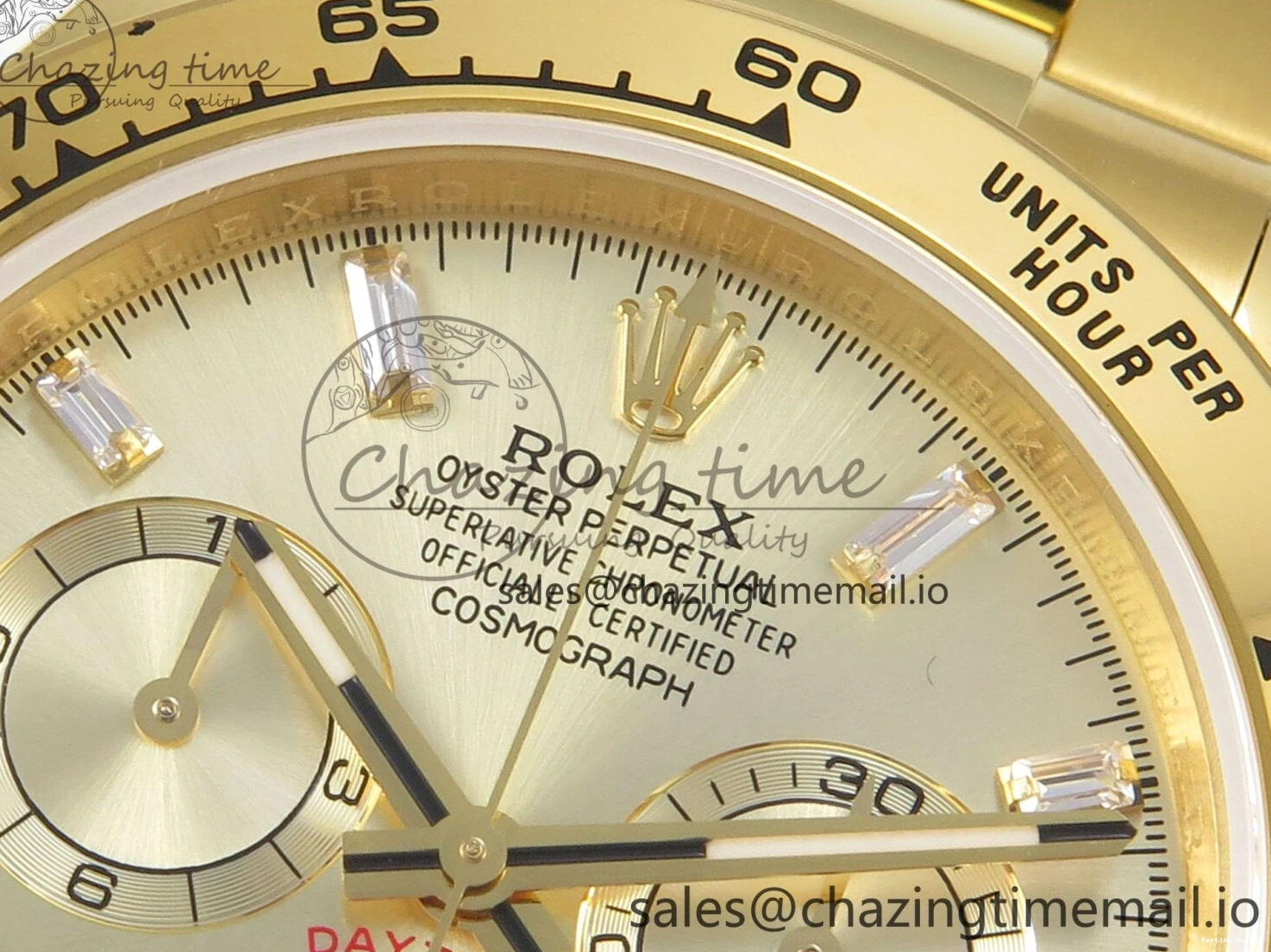 1228 Casual Daytona 126508 YG QF 1:1 Best Edition YG Dial Crystal Markers On YG Bracelet SH4131 V6 (Gain Weight) 305